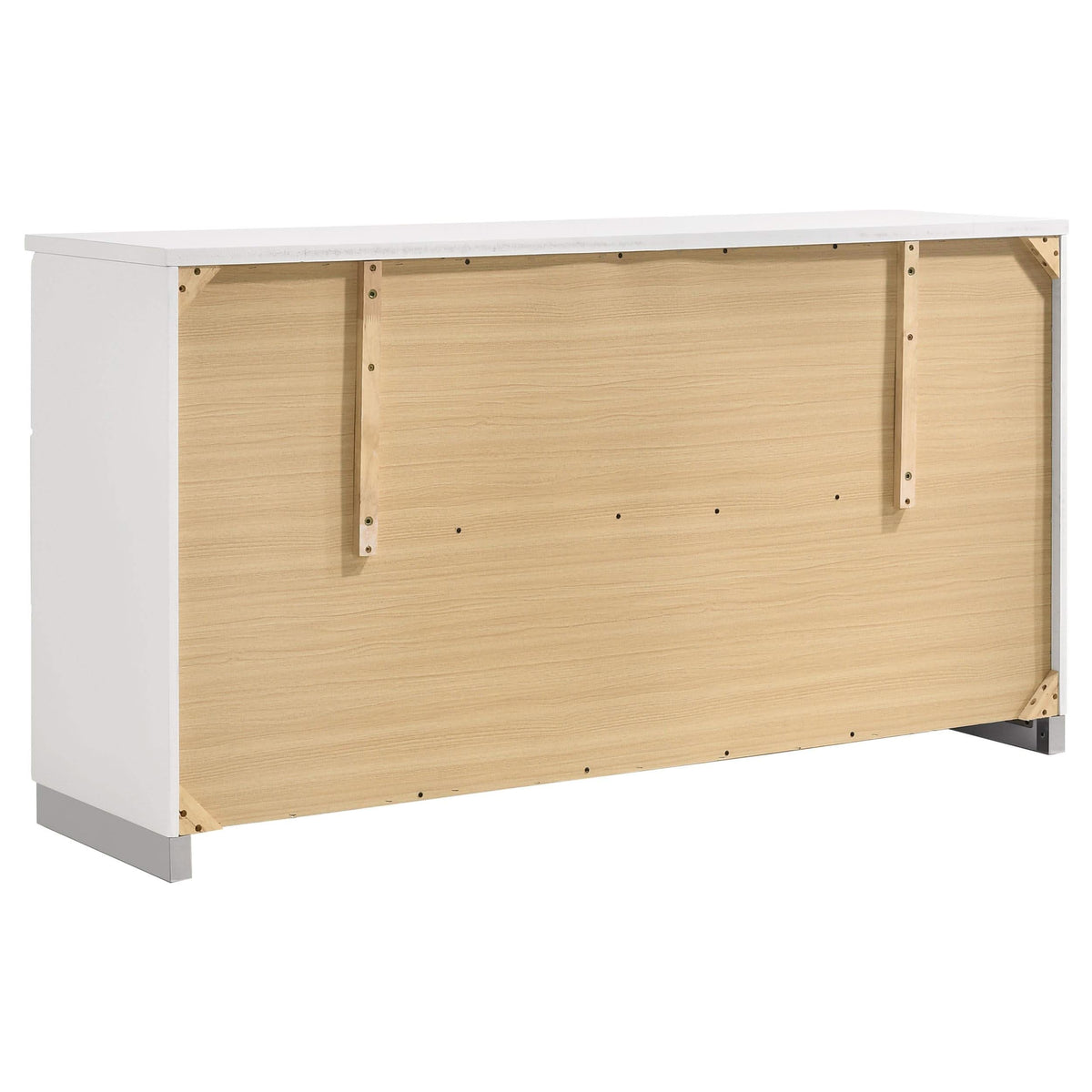 Juego de dormitorio Jeremaine de 5 piezas Eastern King, blanco