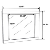 Juego de dormitorio Jeremaine de 5 piezas Eastern King, blanco