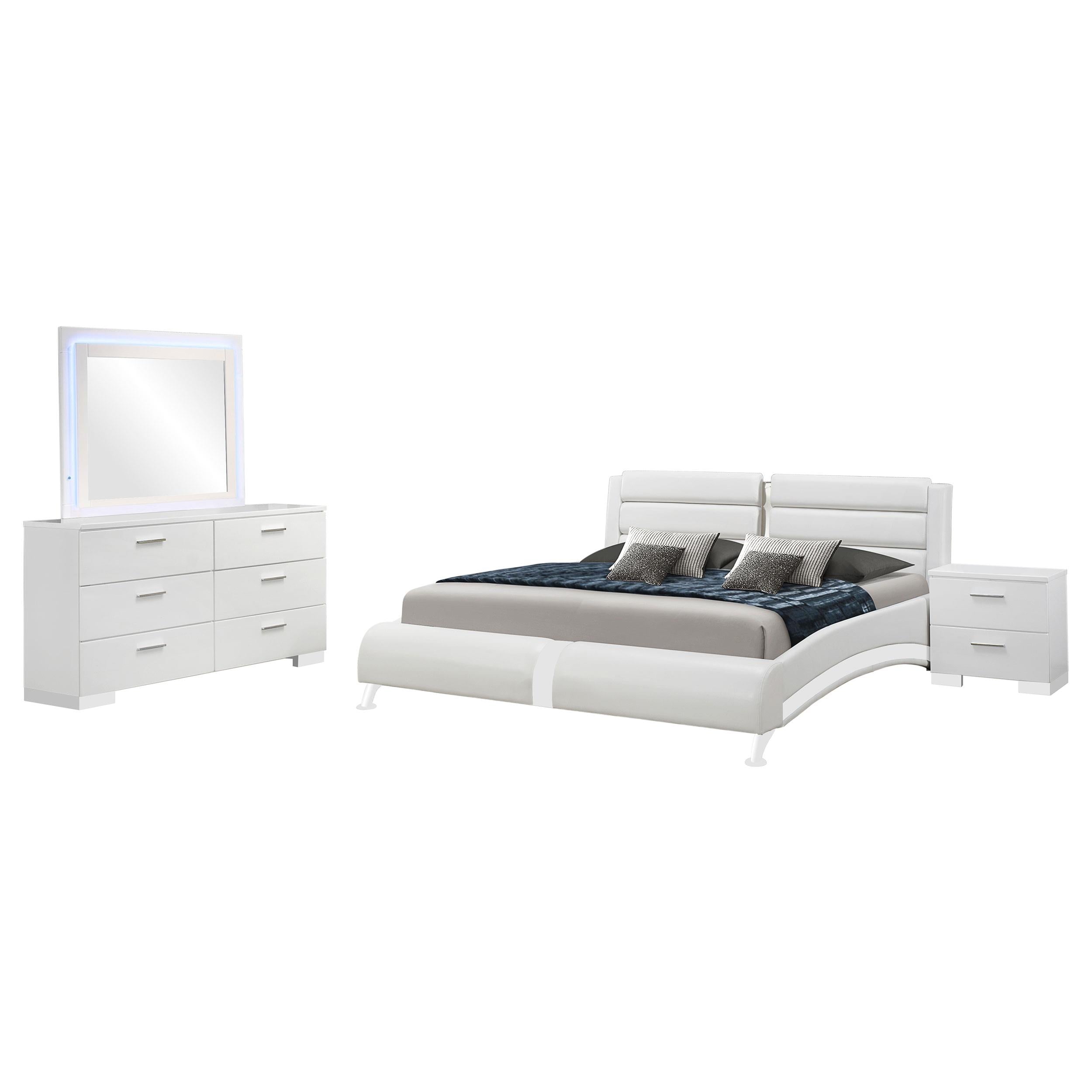 Jeremaine 4-piece California King Bedroom Set White