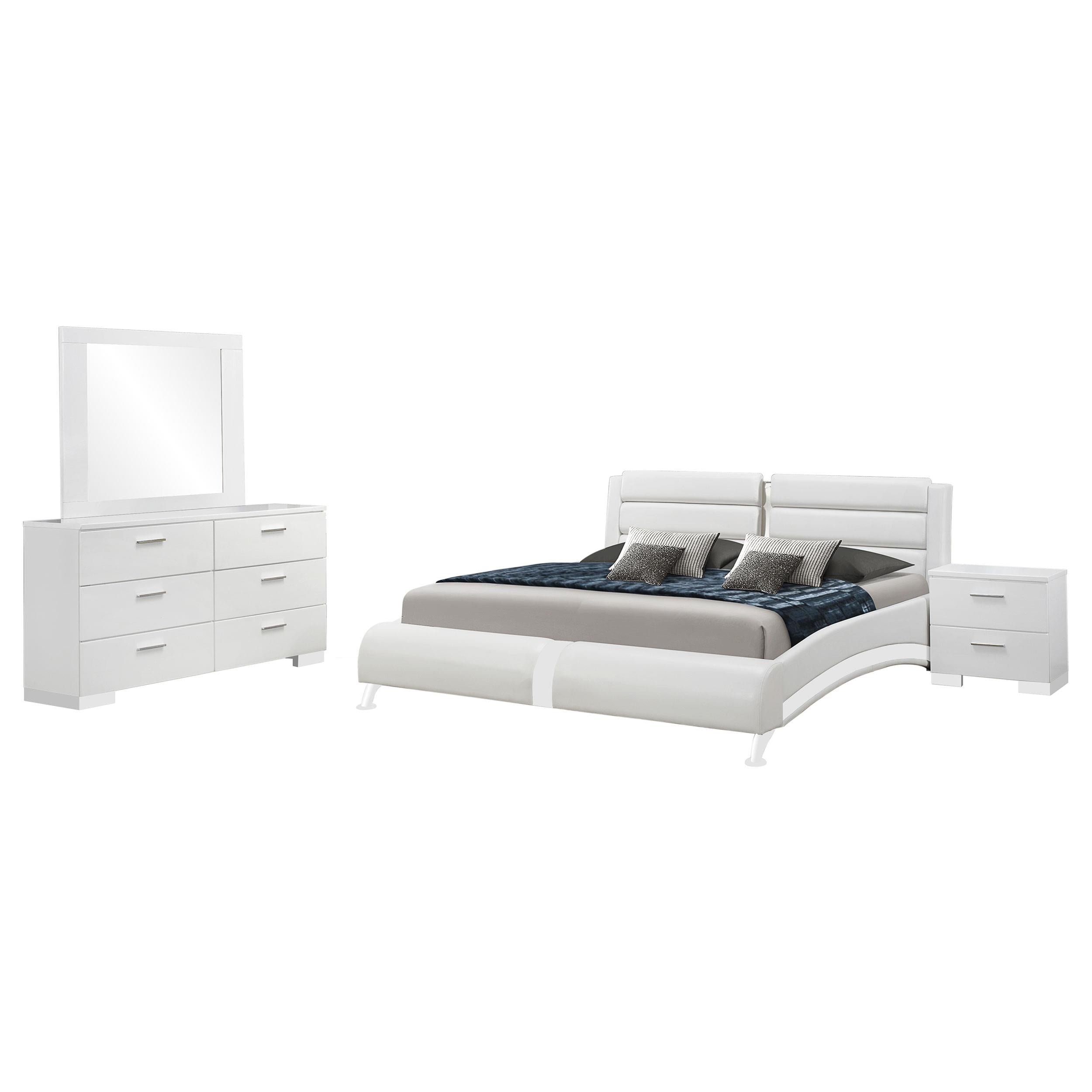 Jeremaine 4-piece California King Bedroom Set White