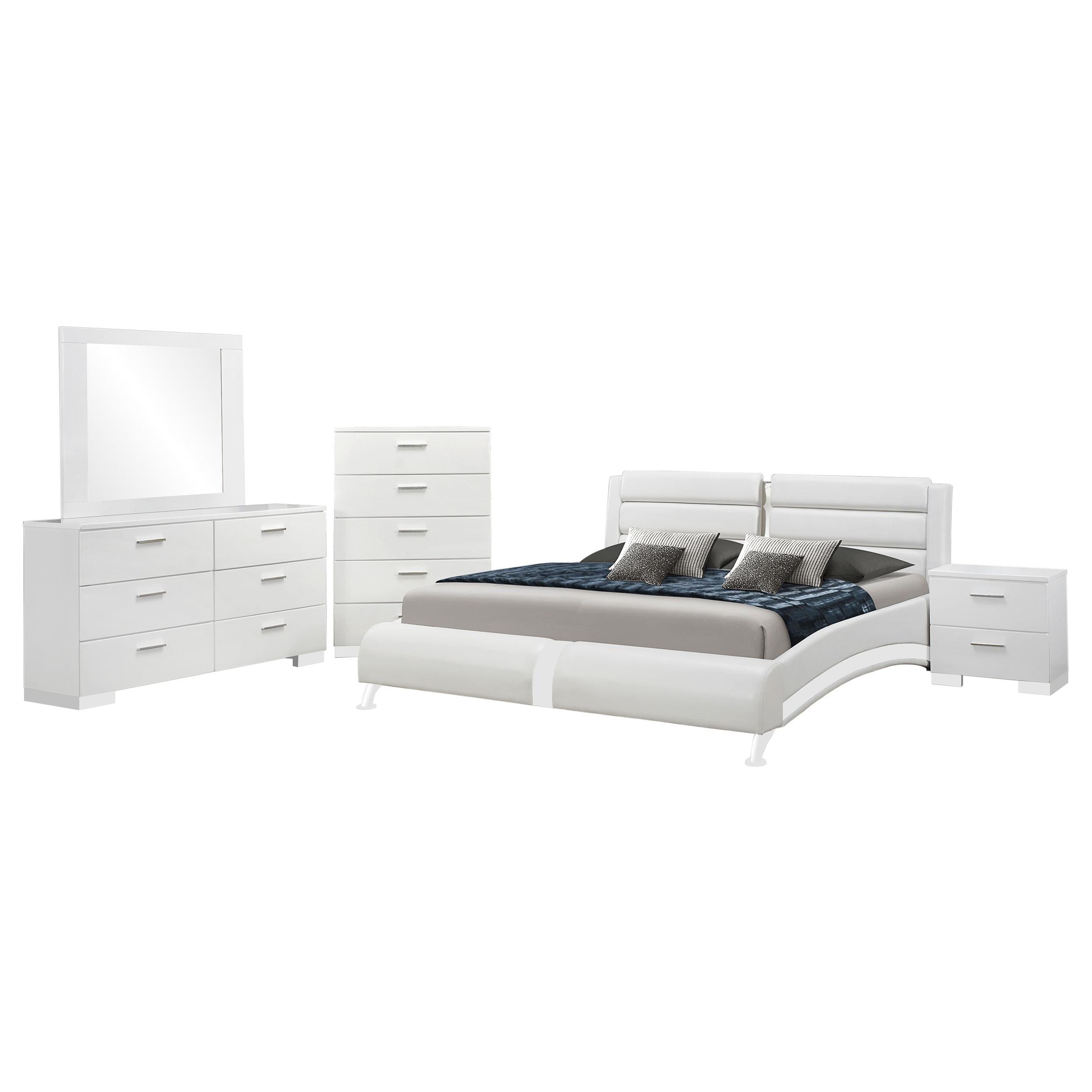 Jeremaine 5-piece Queen Bedroom Set White