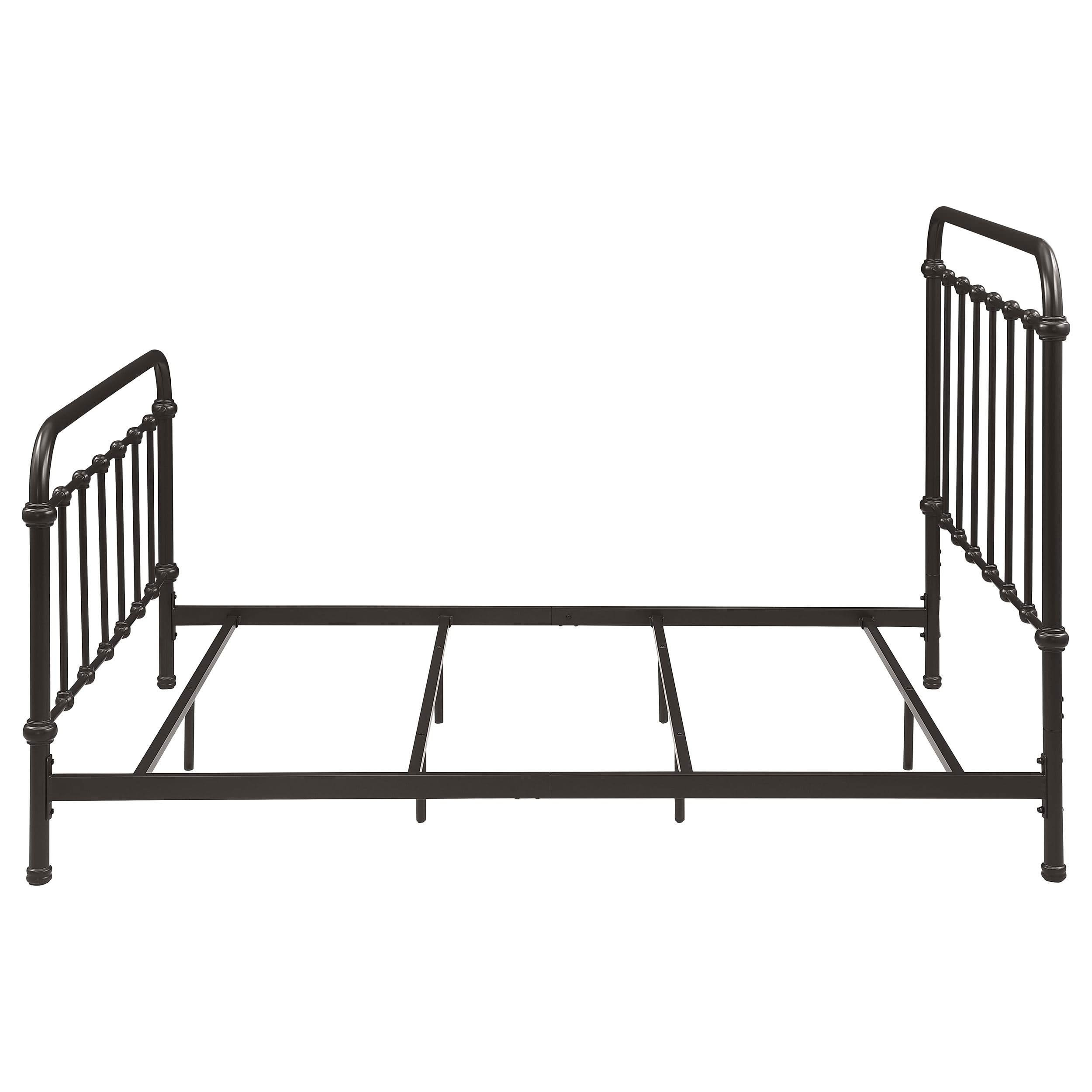 Cama de metal Livingston con marco abierto, color bronce oscuro