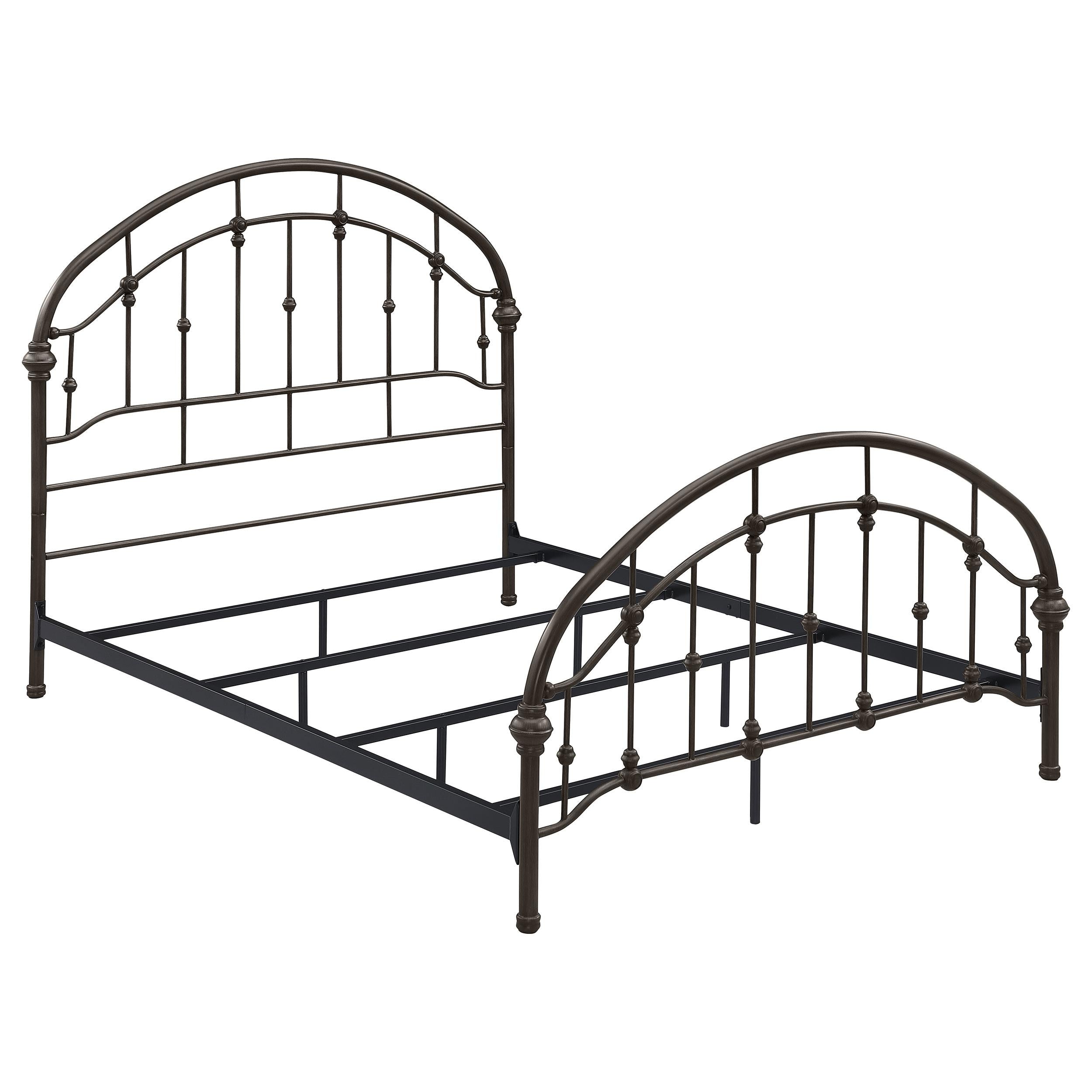 Rowan Metal Queen Open Frame Bed Dark Bronze