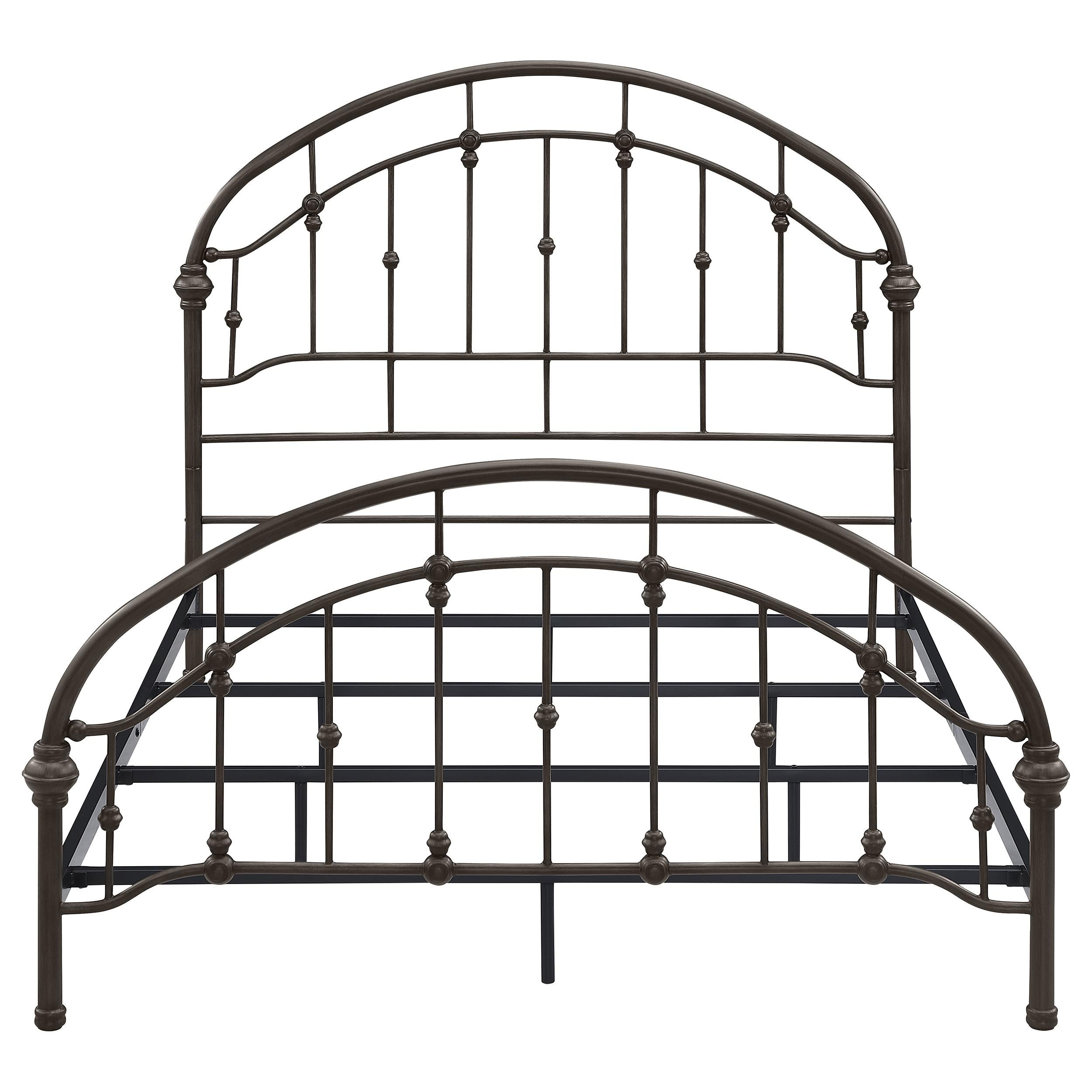Rowan Metal Queen Open Frame Bed Dark Bronze