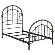 Rowan Metal Twin Open Frame Bed Dark Bronze