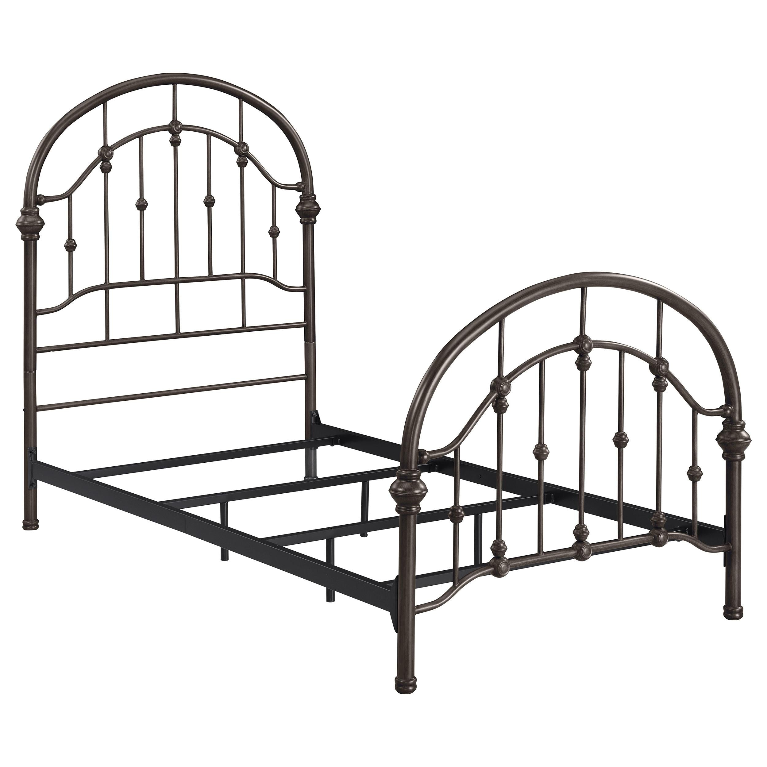 Rowan Metal Twin Open Frame Bed Dark Bronze