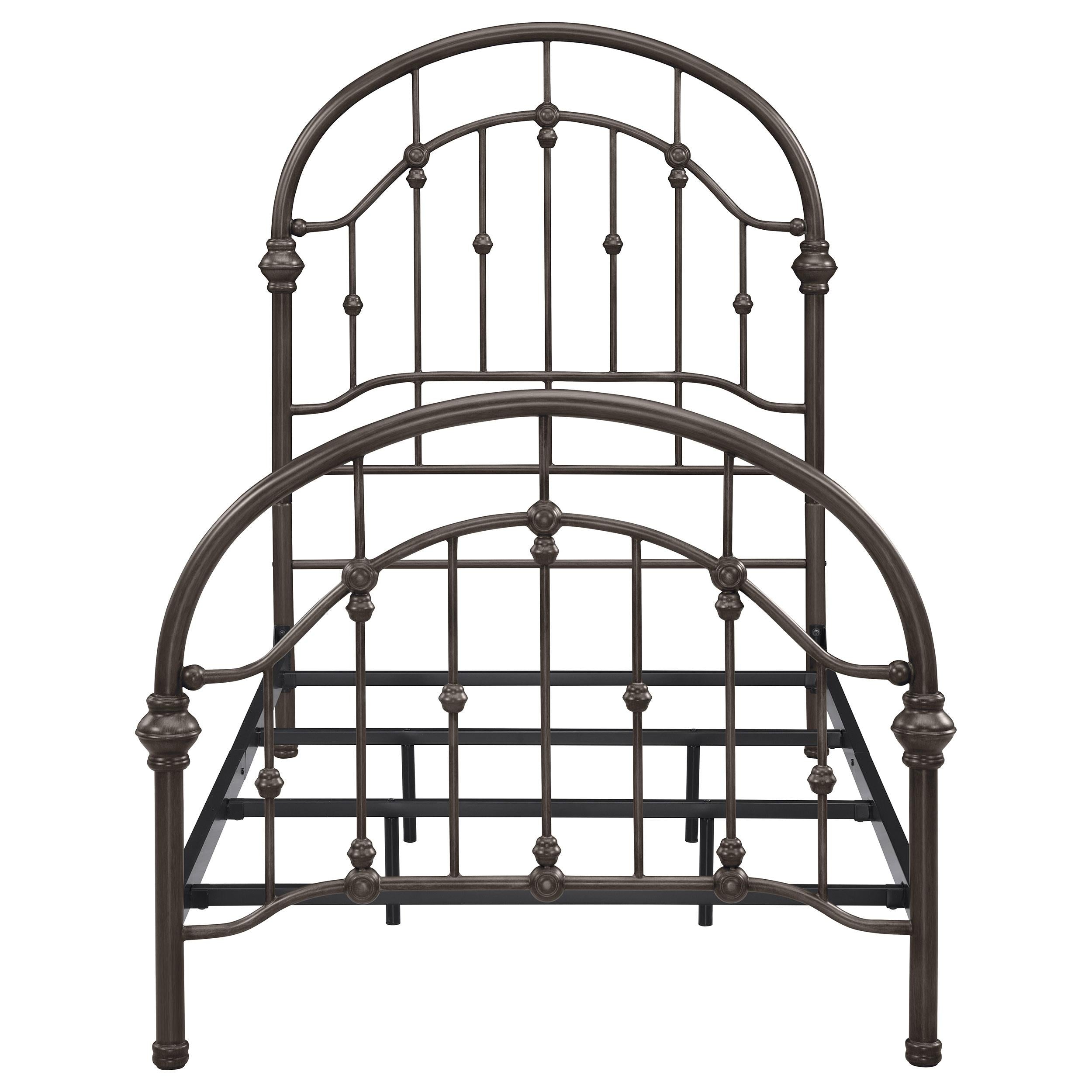 Rowan Metal Twin Open Frame Bed Dark Bronze