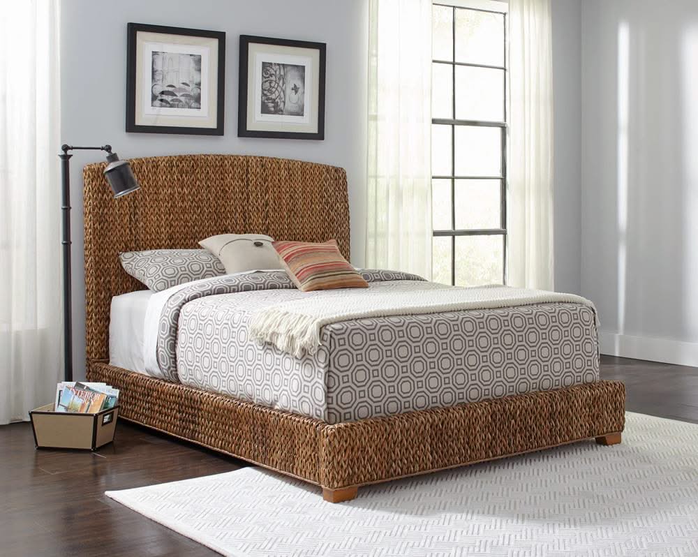 Cama California King Laughton Banana Leaf color ámbar