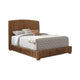 Cama Queen Laughton Banana Leaf con paneles en color ámbar