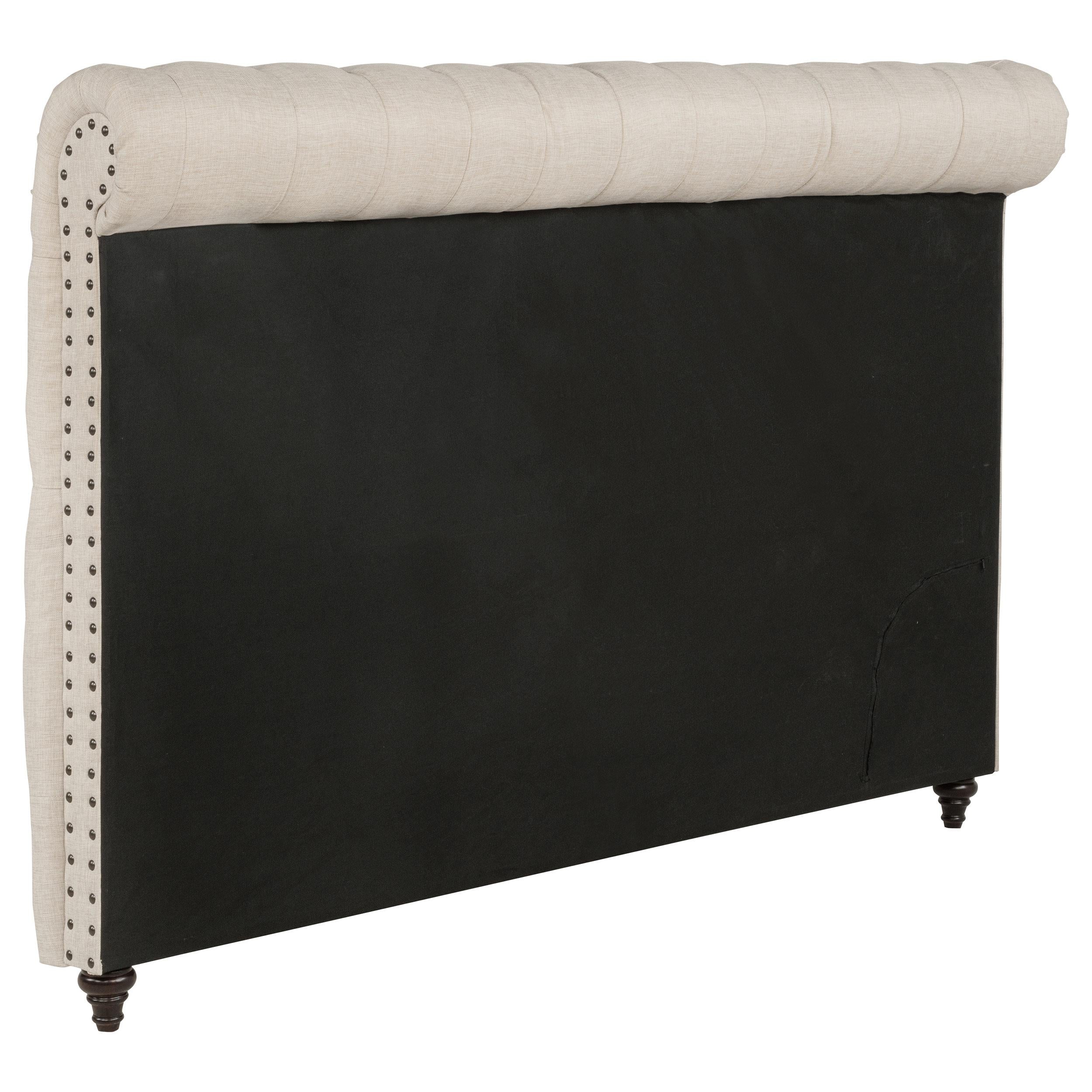Devon 57-inch Upholstered Full Headboard Beige