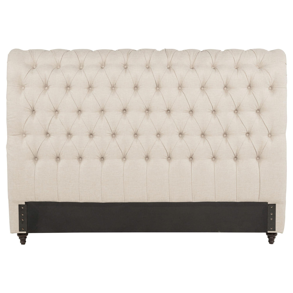 Cabecera Devon tapizada de 57 pulgadas, tamaño king, color beige