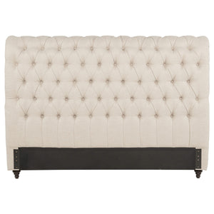 Cabecera Devon tapizada California King de 57 pulgadas en beige