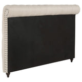 Cabecera Devon tapizada California King de 57 pulgadas en beige