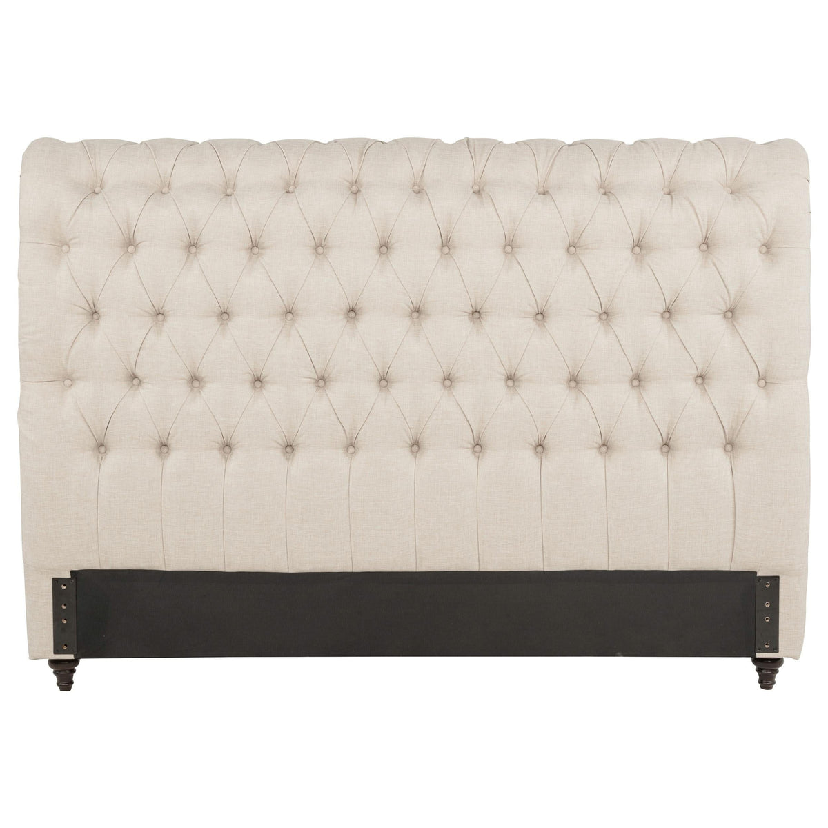 Cabecero tapizado Devon Queen de 57 pulgadas en beige