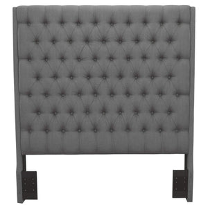 Cabecero tapizado Camille Eastern King con paneles en gris