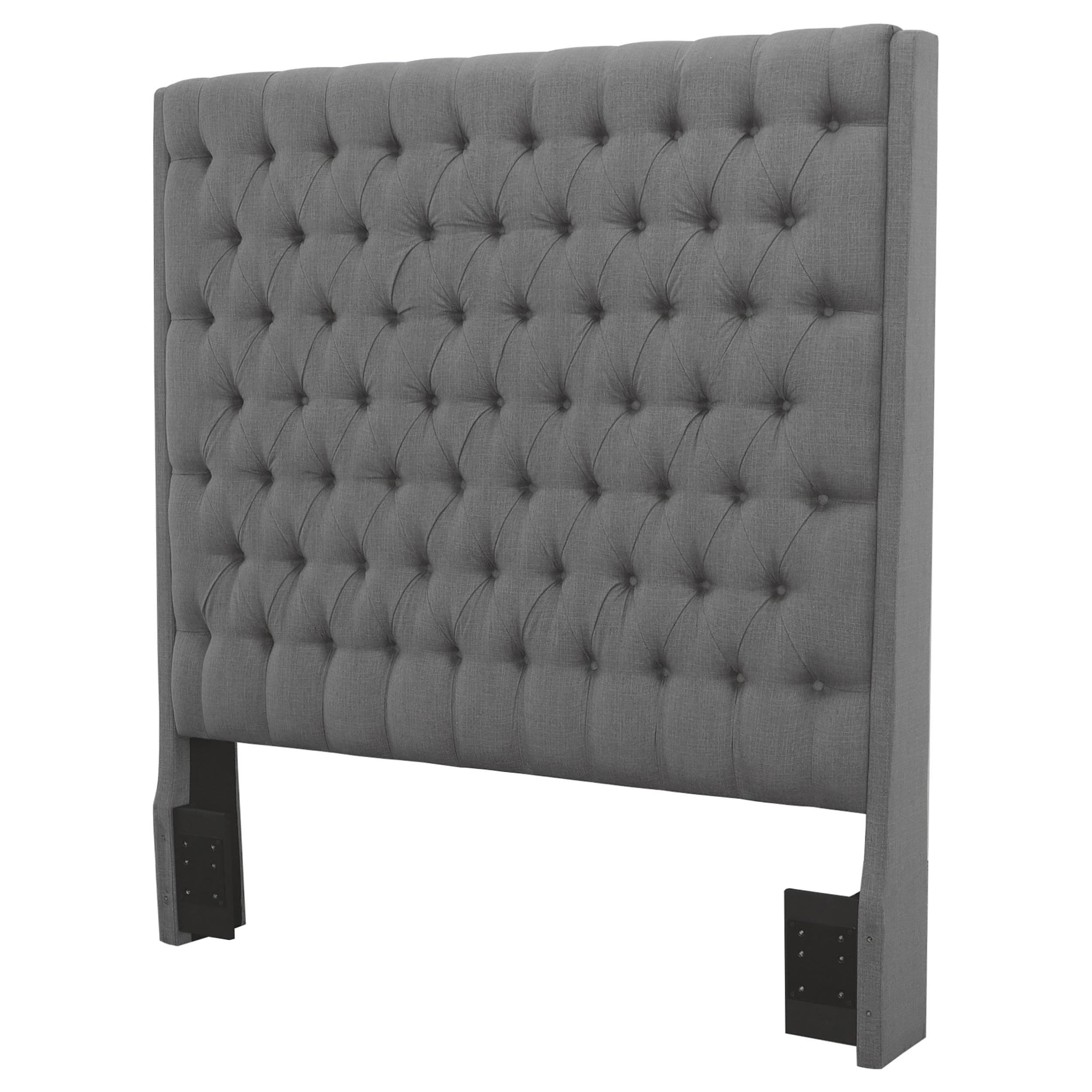 Camille Upholstered Eastern King Panel Headboard Grey