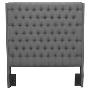 Cabecero tapizado Camille California King, gris