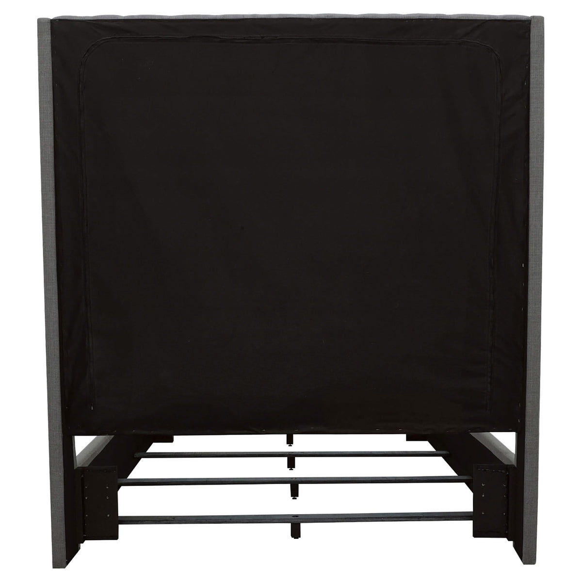 Cama California King tapizada Camille, color gris