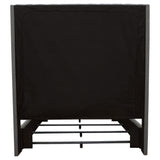 Cama California King tapizada Camille, color gris