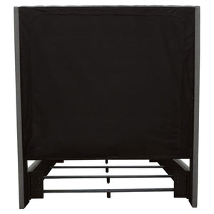 Cama California King tapizada Camille, color gris