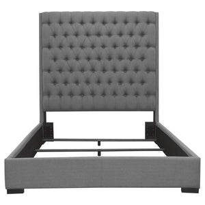 Juego de dormitorio Camille de 4 piezas Queen Metallic Mercury