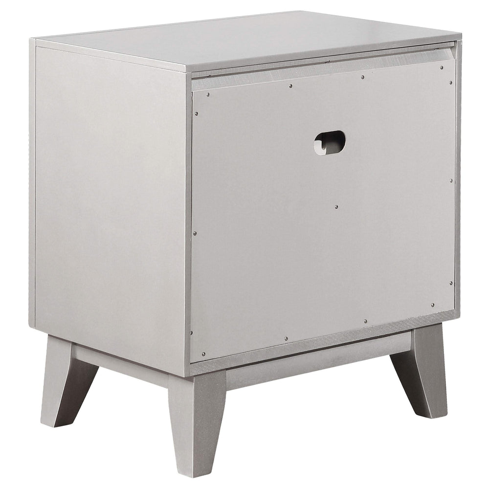 Juego de dormitorio Camille de 4 piezas Queen Metallic Mercury
