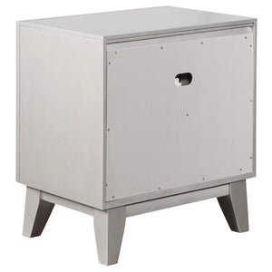 Juego de dormitorio Camille de 4 piezas Queen Metallic Mercury