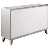 Juego de dormitorio Camille de 4 piezas Queen Metallic Mercury