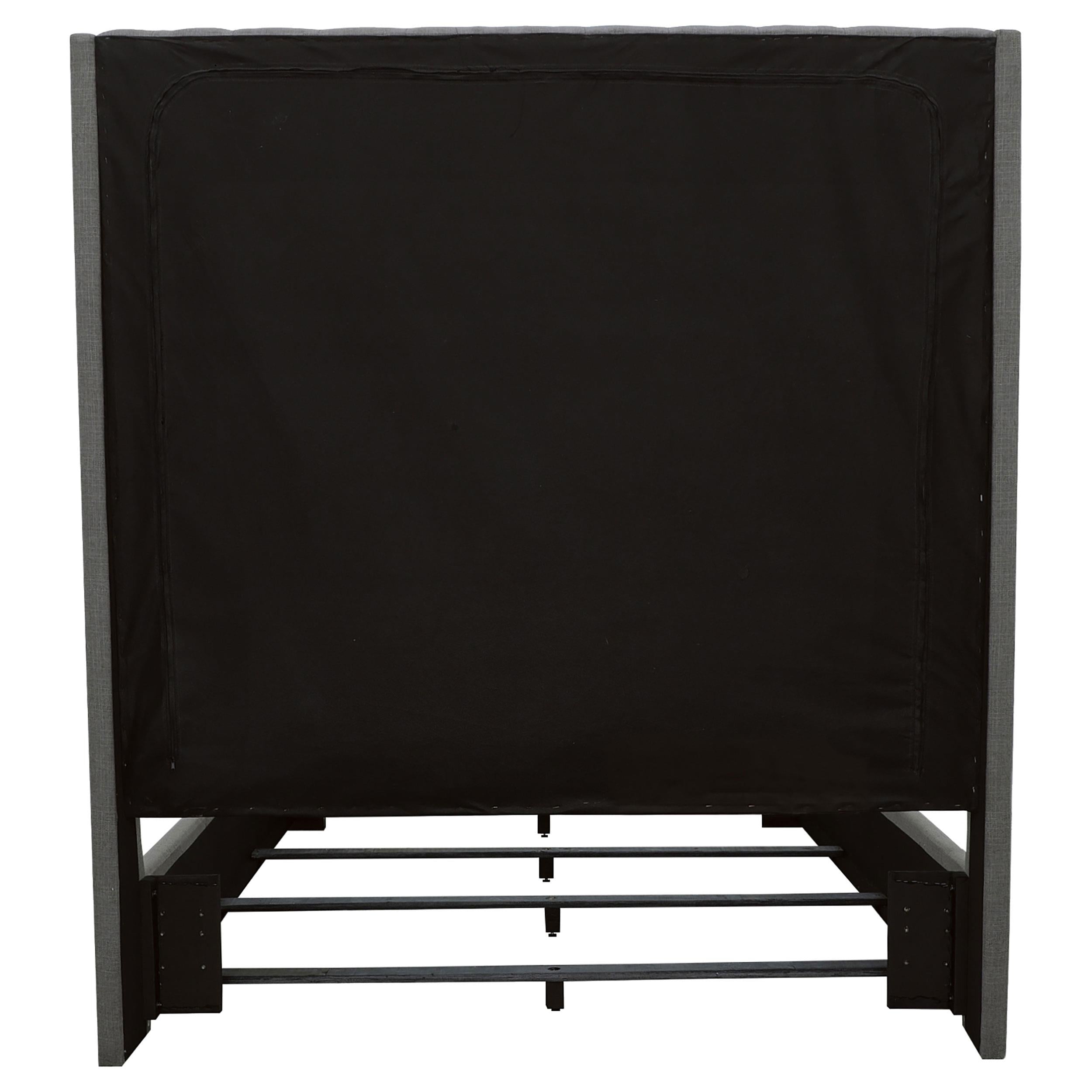 Camille Upholstered Queen Panel Bed Grey