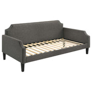 Sofá cama individual tapizado Livia gris