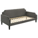 Sofá cama individual tapizado Livia gris