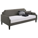 Sofá cama individual tapizado Livia gris