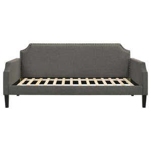 Sofá cama individual tapizado Livia gris