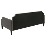 Sofá cama individual tapizado Livia gris