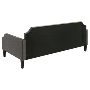 Sofá cama individual tapizado Livia gris