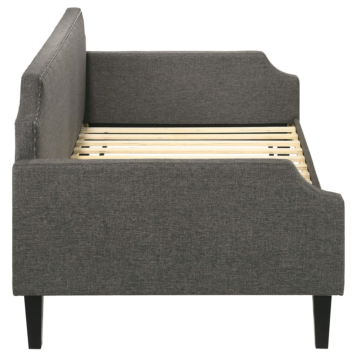 Sofá cama individual tapizado Livia gris