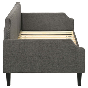 Sofá cama individual tapizado Livia gris