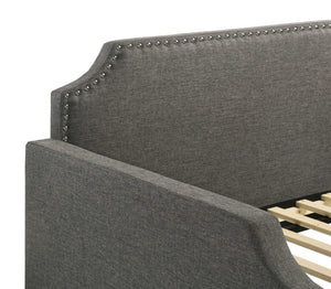 Sofá cama individual tapizado Livia gris