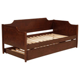 Sofá cama individual Redding Wood con cama nido en cerezo