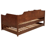 Sofá cama individual Redding Wood con cama nido en cerezo
