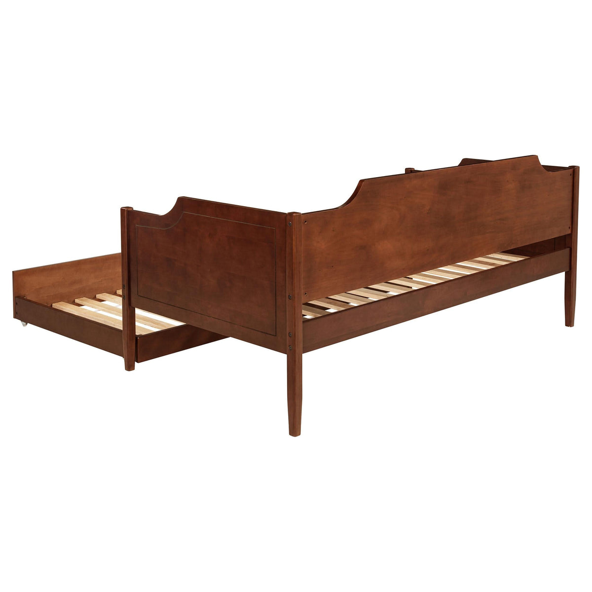 Sofá cama individual Redding Wood con cama nido en cerezo