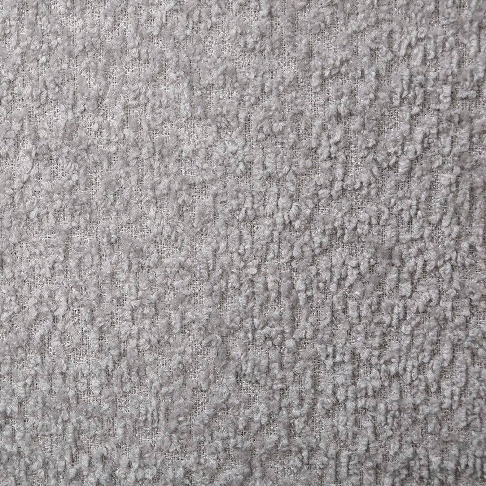 Cama de día tapizada Patricia Boucle con cama nido, color gris