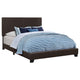 Dorian Faux Leather Upholstered Queen Panel Bed Brown