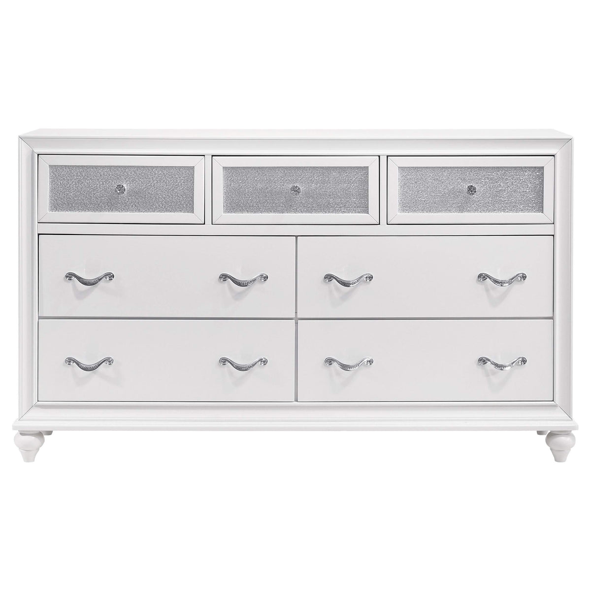 Barzini 4-piece Eastern King Bedroom Set White