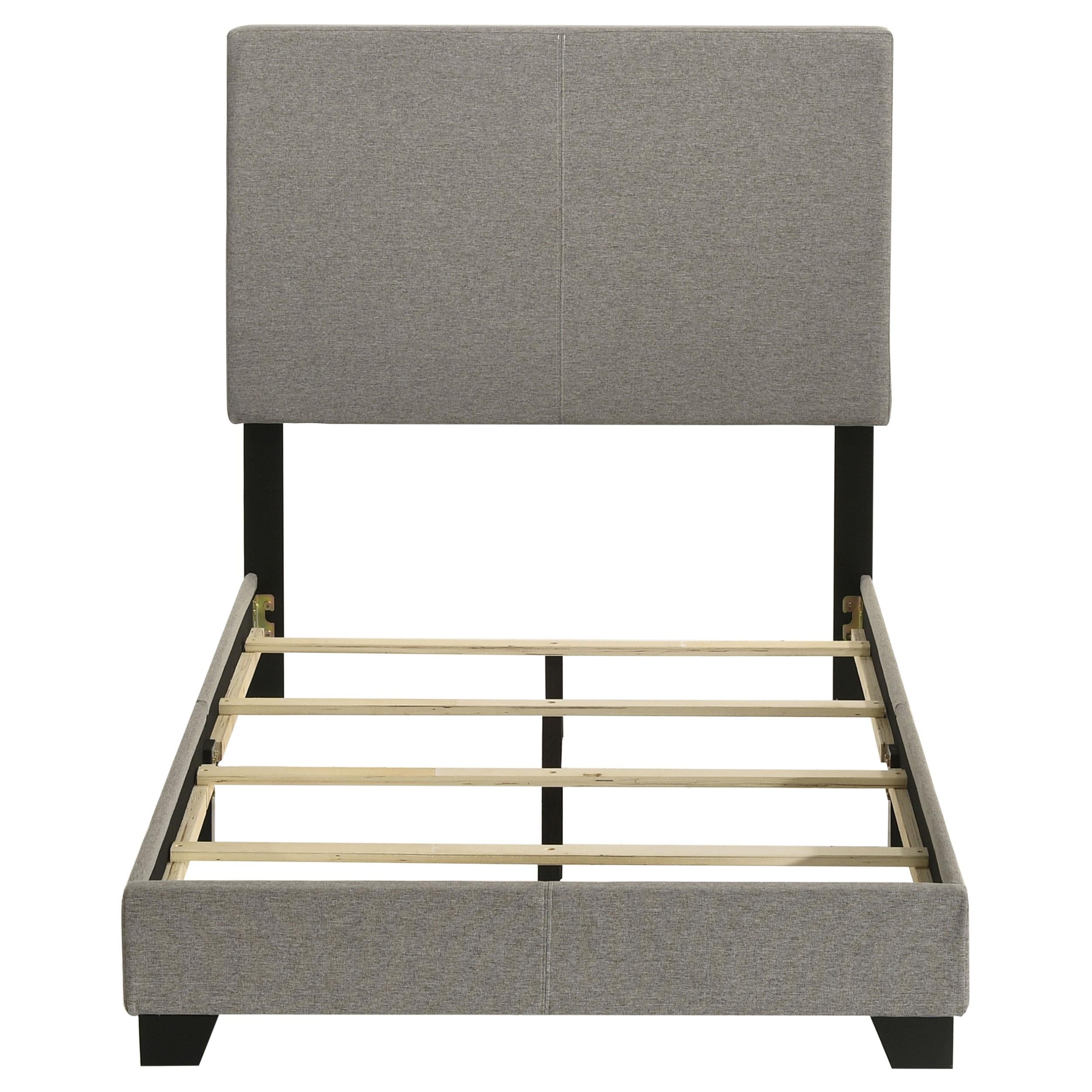 Dorian Fabric Upholstered Twin Panel Bed Taupe