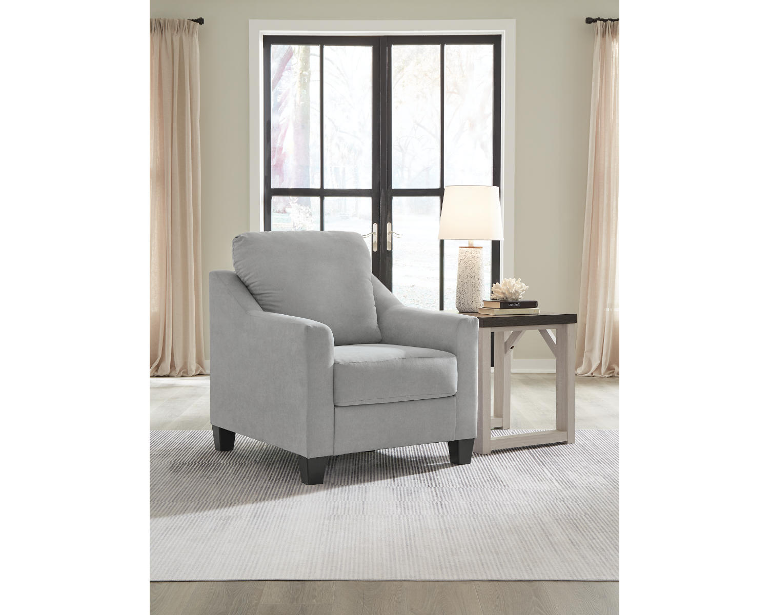 Adlai Chair and Ottoman