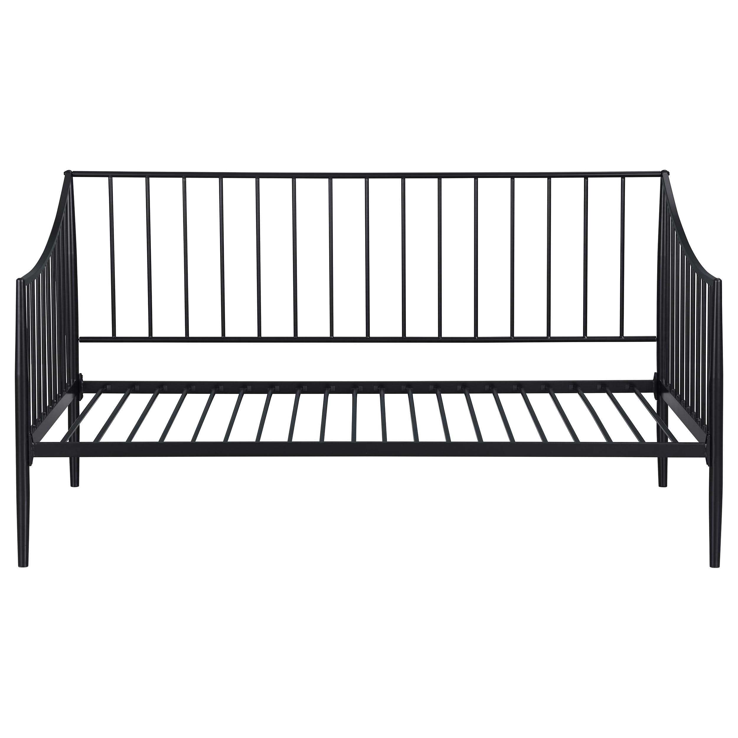 Newbury Metal Twin Daybed Bed Frame Matte Black