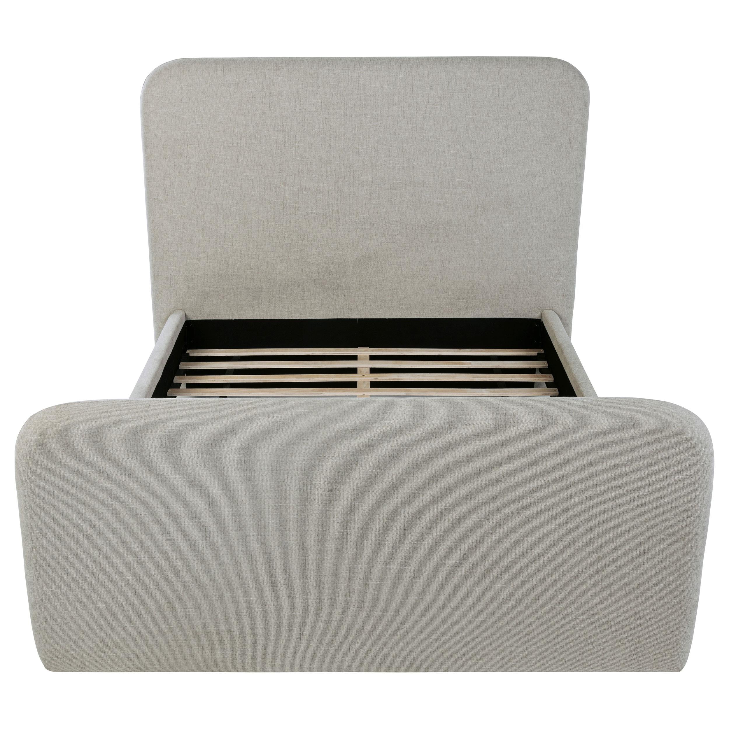 Wren Upholstered Queen Panel Bed Grey