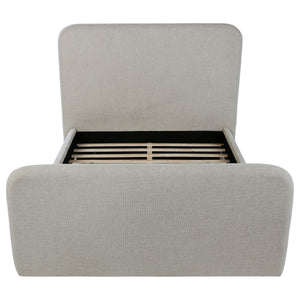 Wren Upholstered Queen Panel Bed Grey