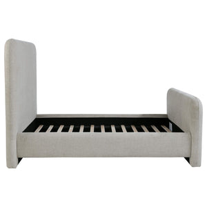 Wren Upholstered Queen Panel Bed Grey